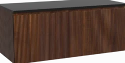 Storke Ribs badkamermeubel met Panton wastafelblad voor waskom(men)