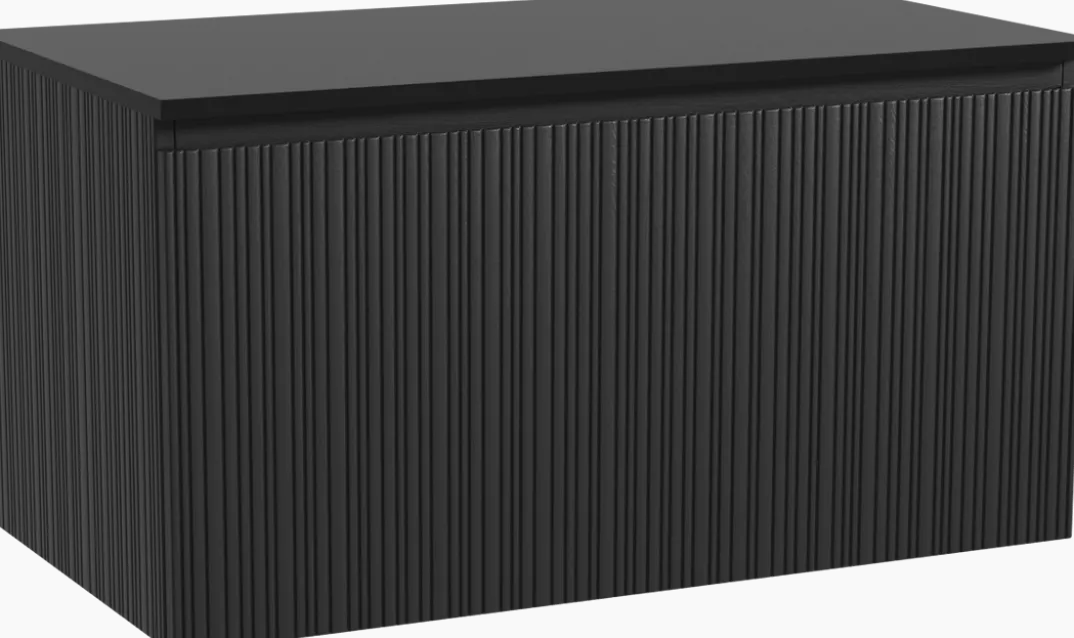 Storke Ribs badkamermeubel met Panton wastafelblad voor waskom(men)