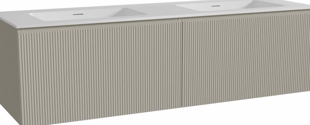 Storke Ribs badkamermeubel met Mata wastafel