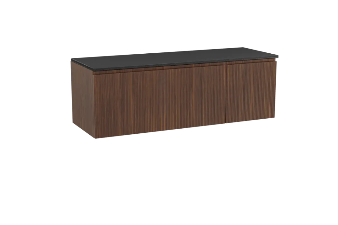 Storke Ribs badkamermeubel met Panton wastafelblad voor waskom(men)