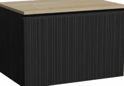 Storke Ribs badkamermeubel met Panton wastafelblad voor waskom(men)