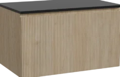 Storke Ribs badkamermeubel met Panton wastafelblad voor waskom(men)