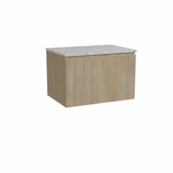 Storke Ribs badkamermeubel met Tavola wastafelblad voor waskom(men)