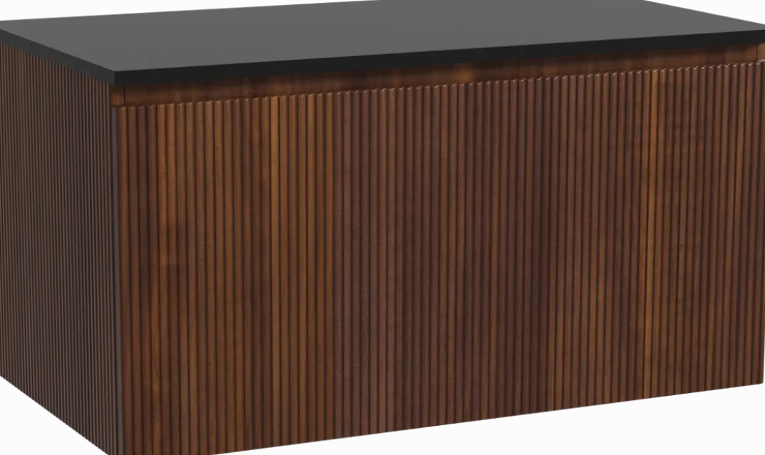 Storke Ribs badkamermeubel met Panton wastafelblad voor waskom(men)