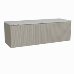 Storke Ribs badkamermeubel met Tavola wastafelblad voor waskom(men)