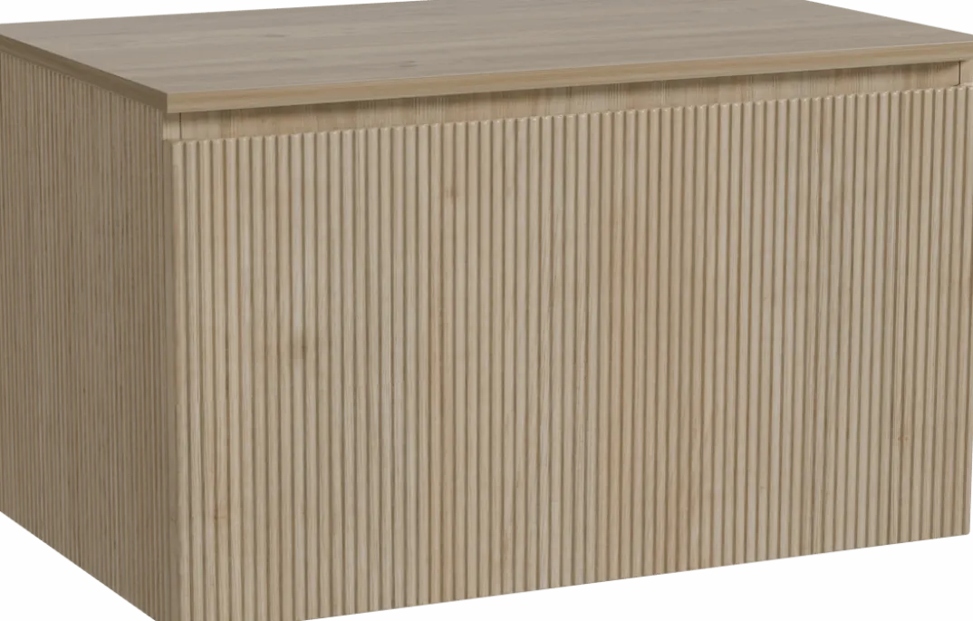 Storke Ribs badkamermeubel met Panton wastafelblad voor waskom(men)