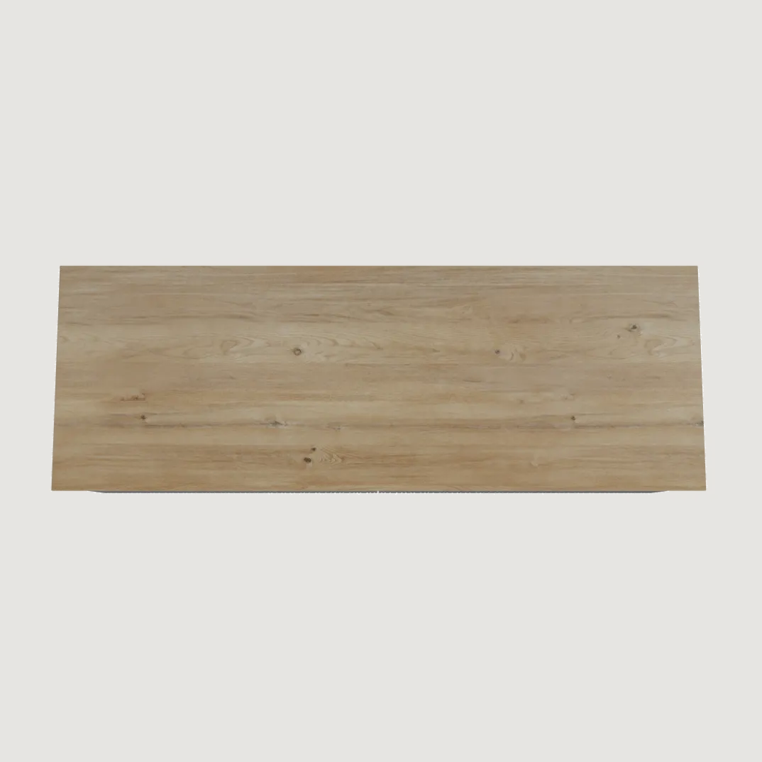 Storke Ribs badkamermeubel met Panton wastafelblad voor waskom(men)
