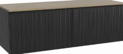 Storke Ribs badkamermeubel met Panton wastafelblad voor waskom(men)