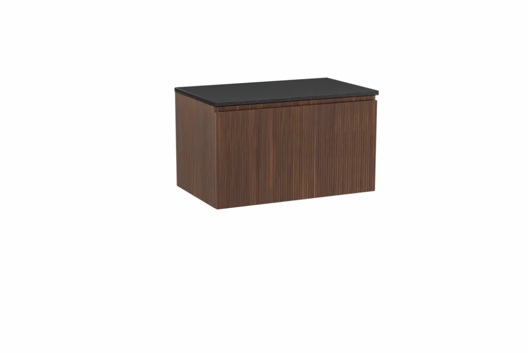 Storke Ribs badkamermeubel met Panton wastafelblad voor waskom(men)