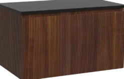 Storke Ribs badkamermeubel met Panton wastafelblad voor waskom(men)