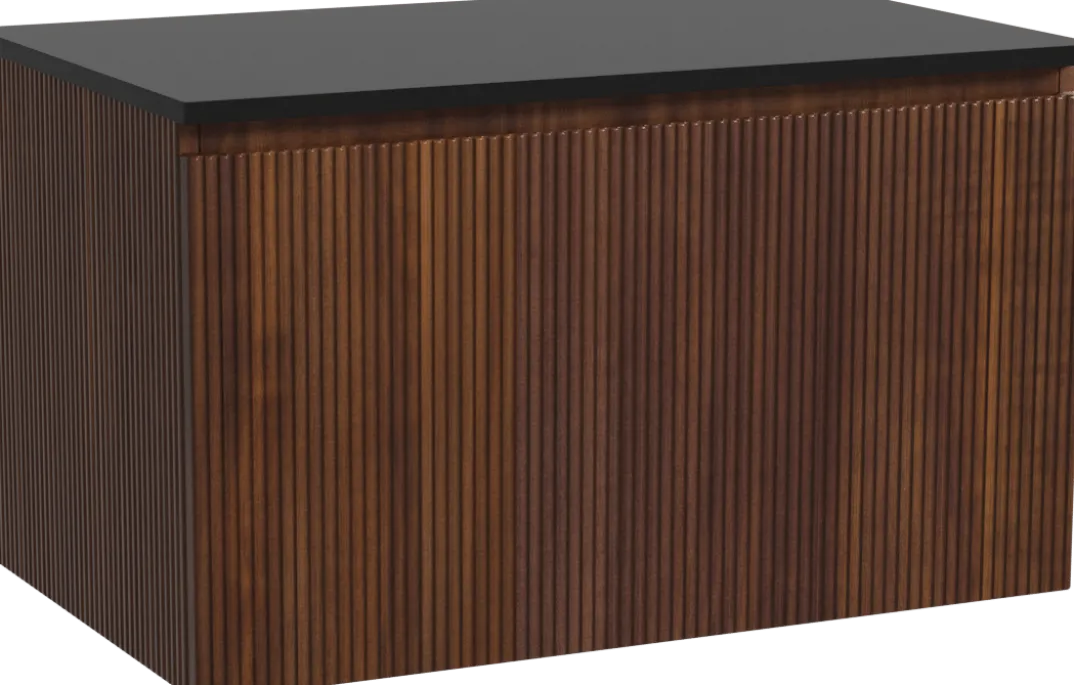 Storke Ribs badkamermeubel met Panton wastafelblad voor waskom(men)