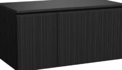 Storke Ribs badkamermeubel met Panton wastafelblad voor waskom(men)