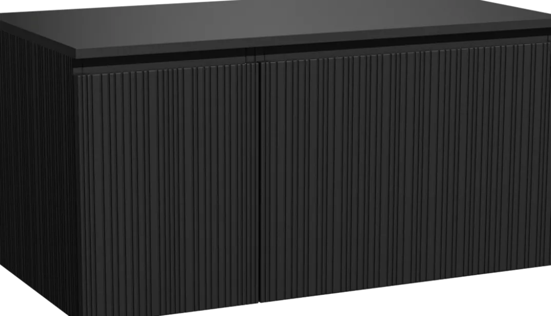 Storke Ribs badkamermeubel met Panton wastafelblad voor waskom(men)