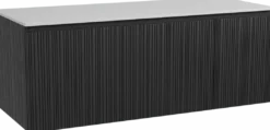 Storke Ribs badkamermeubel met Tavola wastafelblad voor waskom(men)