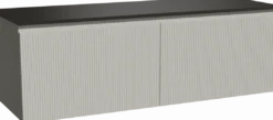 Storke Ribs badkamermeubel met Panton wastafelblad voor waskom(men)