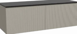 Storke Ribs badkamermeubel met Panton wastafelblad voor waskom(men)