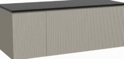 Storke Ribs badkamermeubel met Panton wastafelblad voor waskom(men)