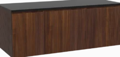 Storke Ribs badkamermeubel met Panton wastafelblad voor waskom(men)