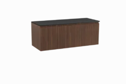 Storke Ribs badkamermeubel met Panton wastafelblad voor waskom(men)