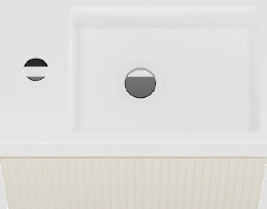 Storke Ribs toiletmeubel met Vida wastafel