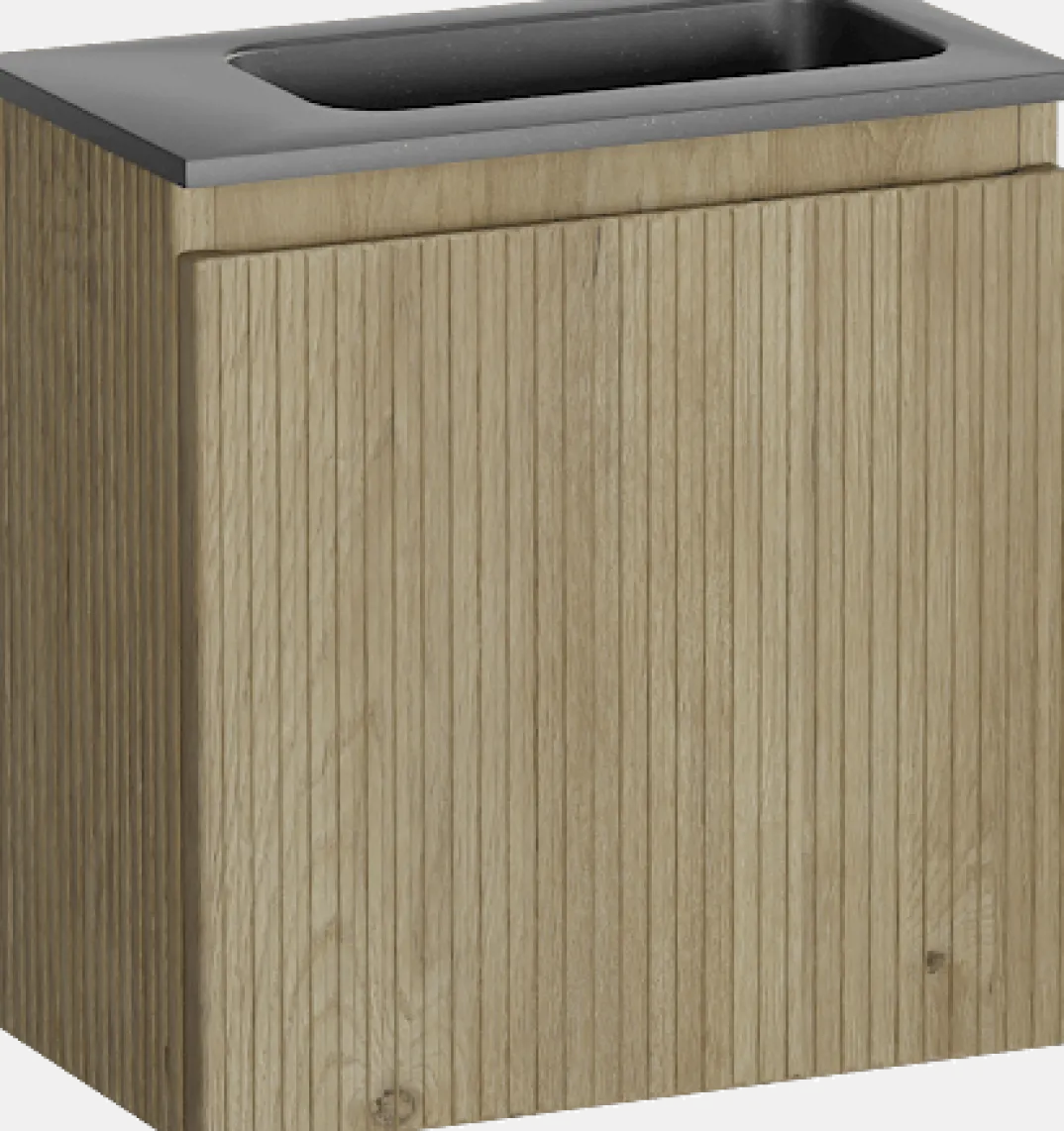Storke Ribs toiletmeubel met Fina wastafel