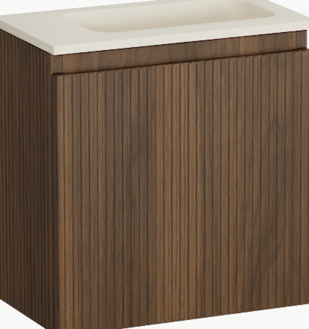 Storke Ribs toiletmeubel met Fina wastafel