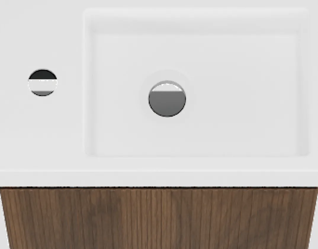 Storke Ribs toiletmeubel met Vida wastafel