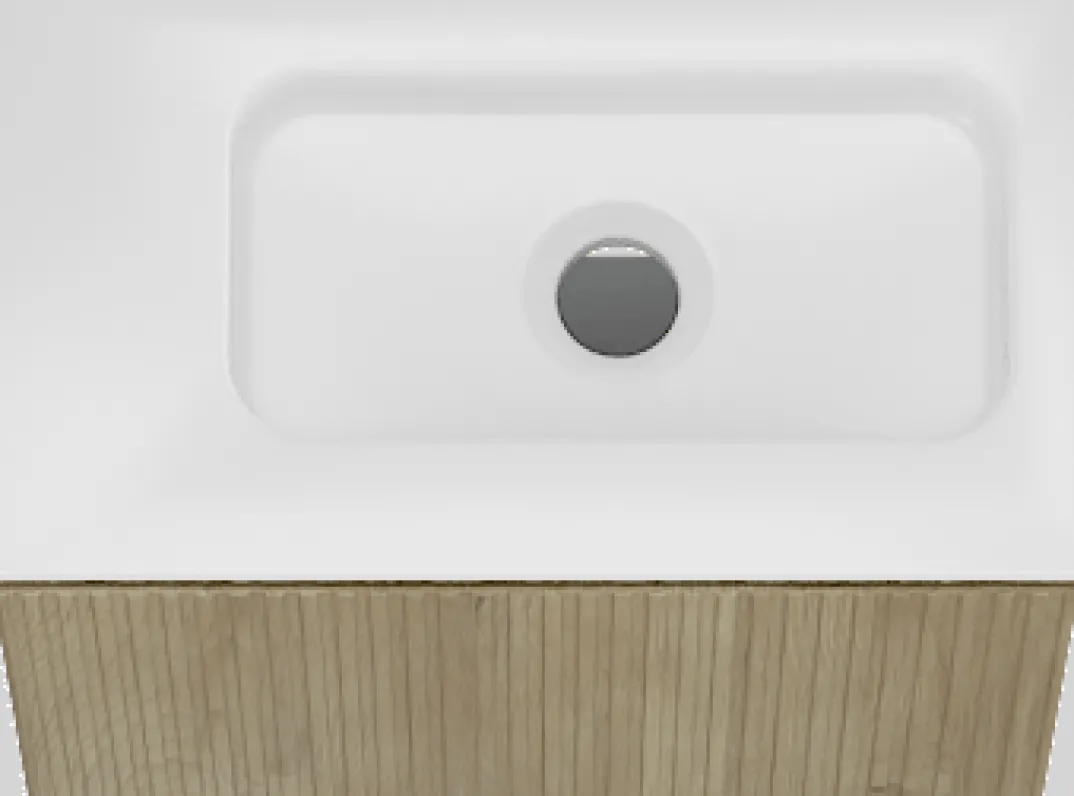 Storke Ribs toiletmeubel met Fina wastafel