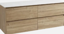Storke Seda badkamermeubel met Tavola wastafelblad voor waskom(men)