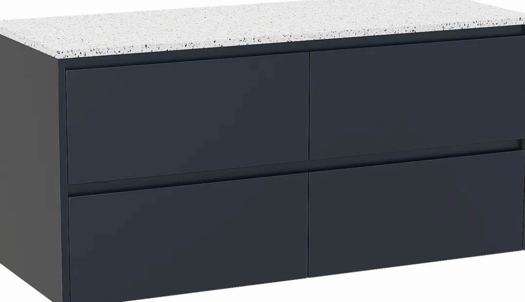 Storke Seda badkamermeubel met Tavola wastafelblad voor waskom(men)