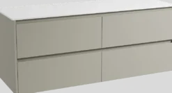 Storke Seda badkamermeubel met Tavola wastafelblad voor waskom(men)