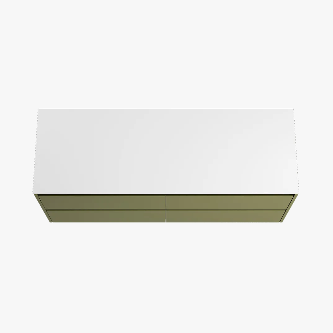 Storke Seda badkamermeubel met Tavola wastafelblad voor waskom(men)