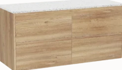 Storke Seda badkamermeubel met Tavola wastafelblad voor waskom(men)