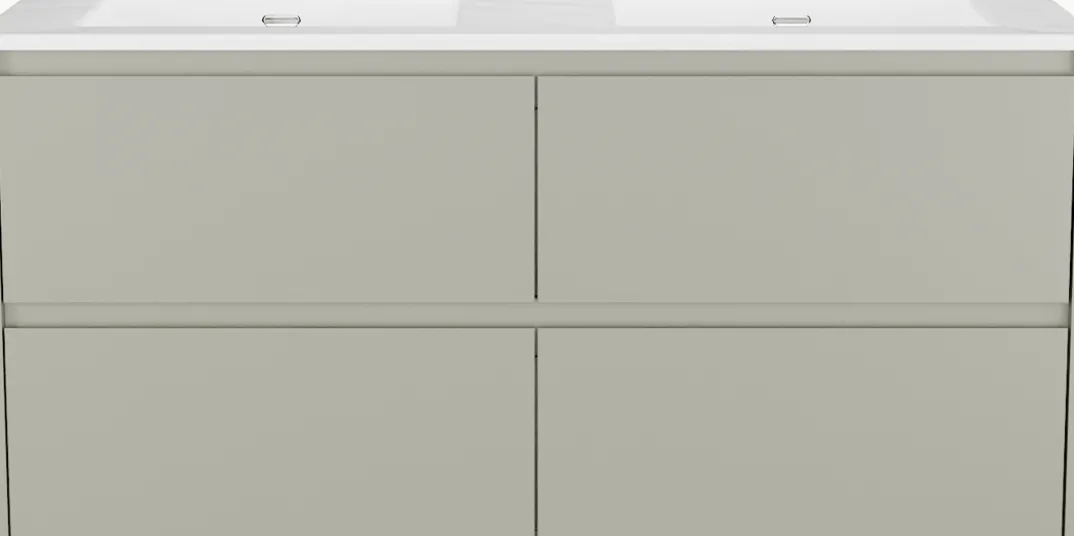 Storke Seda badkamermeubel met Kera wastafel, afvoerpluggen inbegrepen