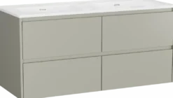 Storke Seda badkamermeubel met Kera wastafel, afvoerpluggen inbegrepen