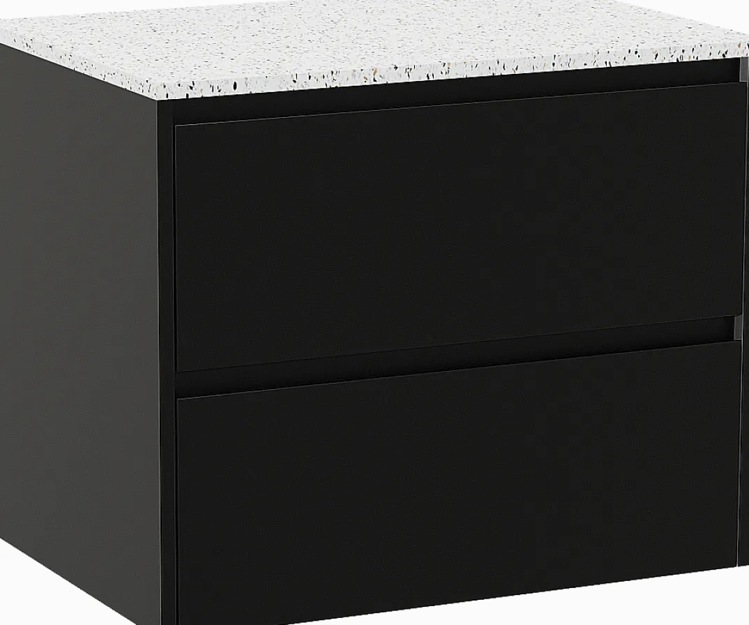 Storke Seda badkamermeubel met Tavola wastafelblad voor waskom(men)