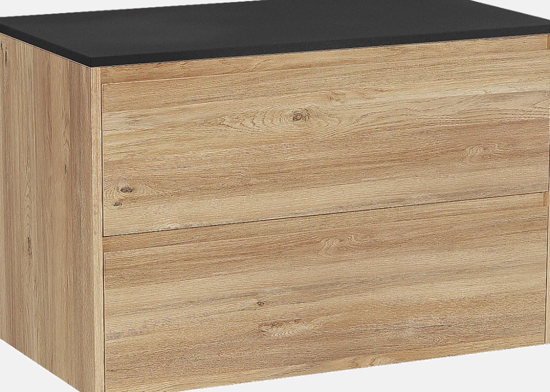 Storke Seda badkamermeubel met Panton wastafelblad voor waskom(men)