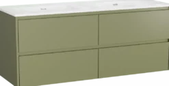 Storke Seda badkamermeubel met Kera wastafel, afvoerpluggen inbegrepen