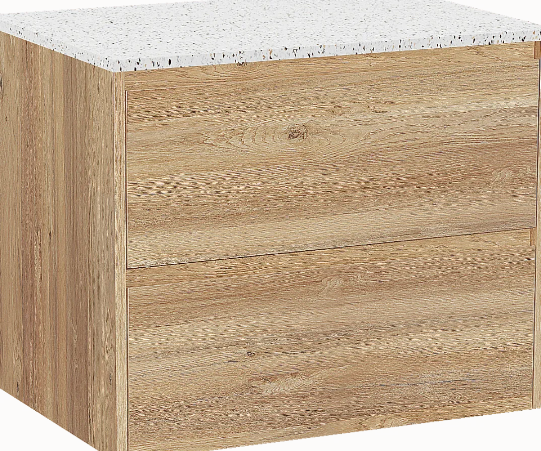 Storke Seda badkamermeubel met Tavola wastafelblad voor waskom(men)