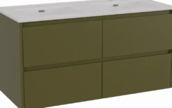 Storke Seda badkamermeubel met Kera wastafel, afvoerpluggen inbegrepen