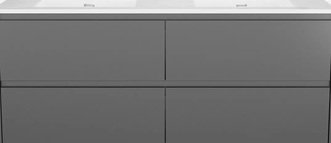 Storke Seda badkamermeubel met Kera wastafel, afvoerpluggen inbegrepen