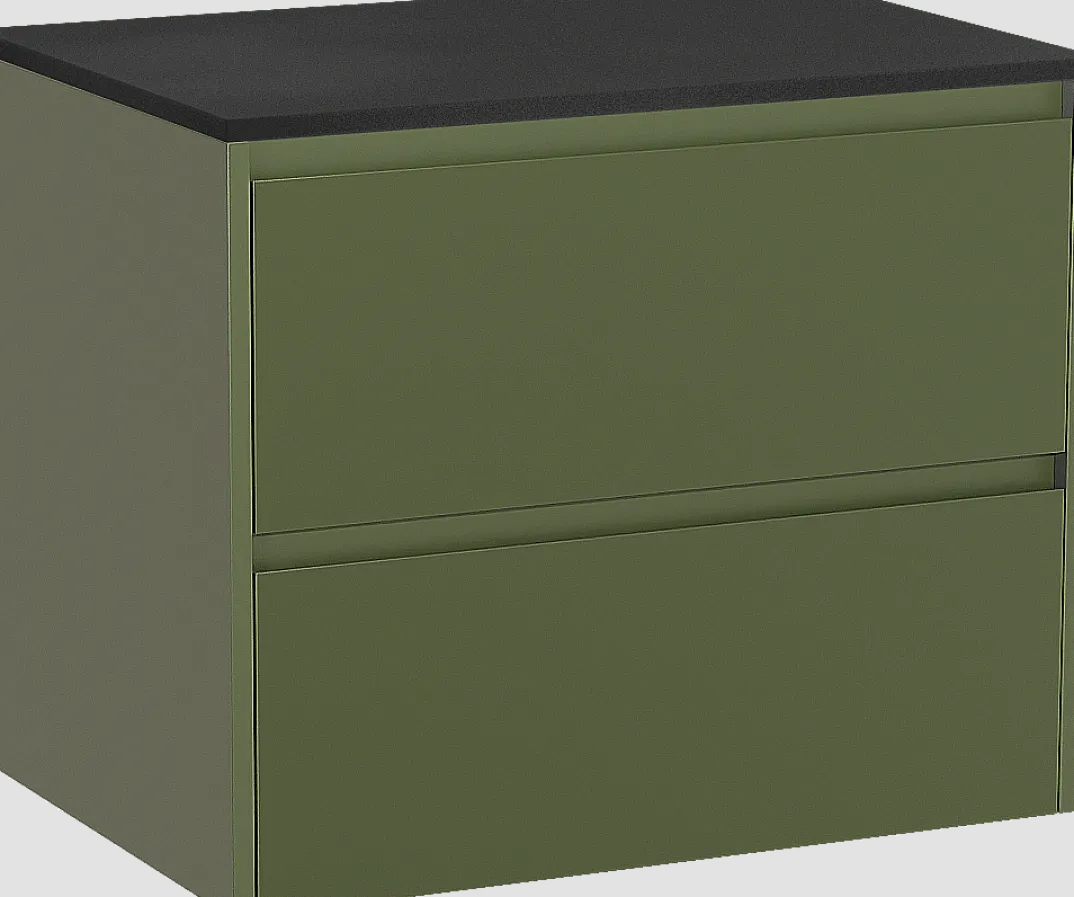 Storke Seda badkamermeubel met Panton wastafelblad voor waskom(men)