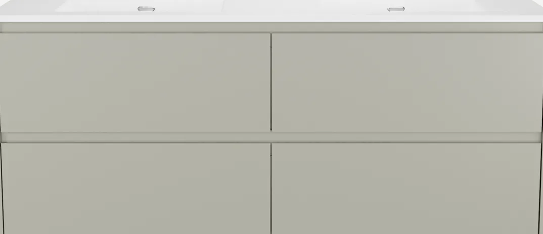 Storke Seda badkamermeubel met Kera wastafel, afvoerpluggen inbegrepen