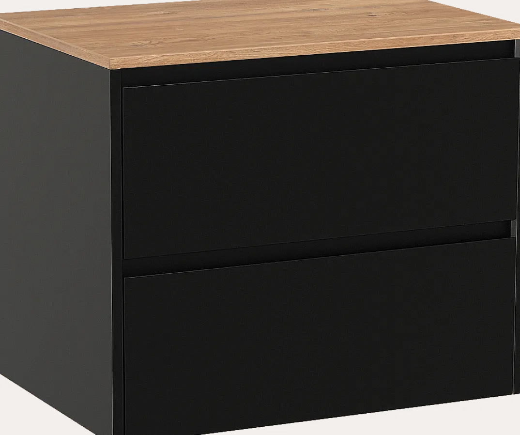 Storke Seda badkamermeubel met Panton wastafelblad voor waskom(men)