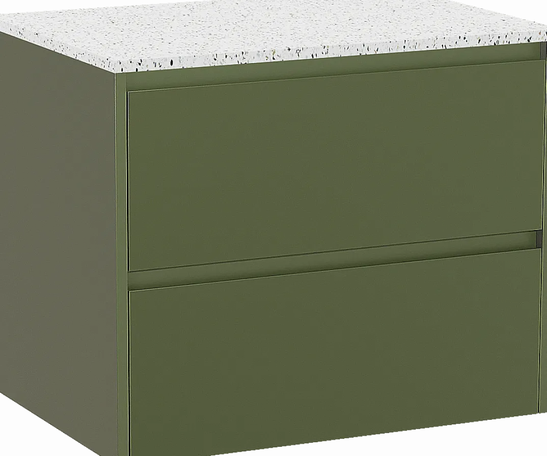 Storke Seda badkamermeubel met Tavola wastafelblad voor waskom(men)