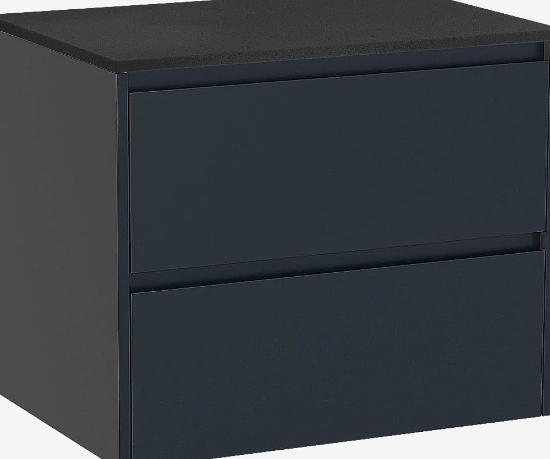 Storke Seda badkamermeubel met Panton wastafelblad voor waskom(men)