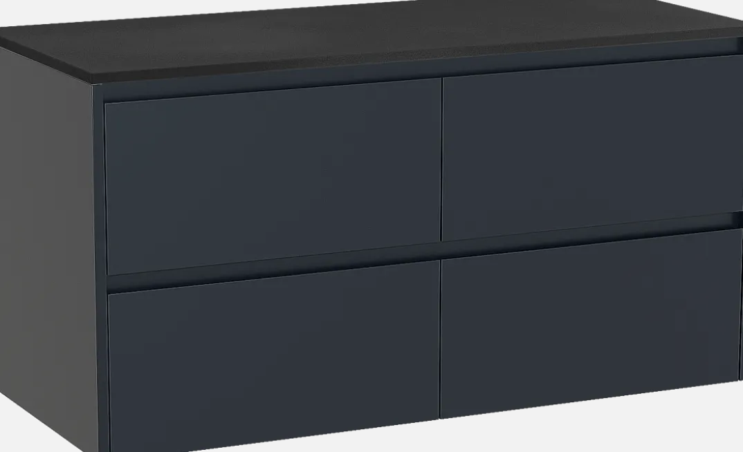 Storke Seda badkamermeubel met Panton wastafelblad voor waskom(men)