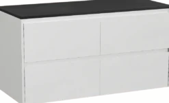Storke Seda badkamermeubel met Panton wastafelblad voor waskom(men)
