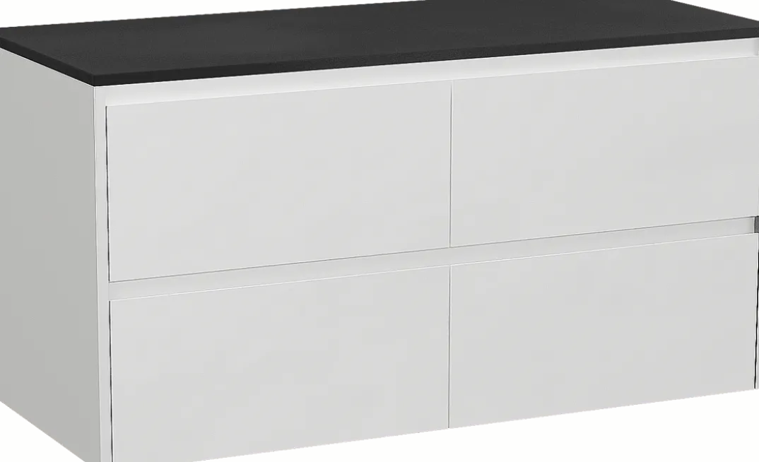 Storke Seda badkamermeubel met Panton wastafelblad voor waskom(men)