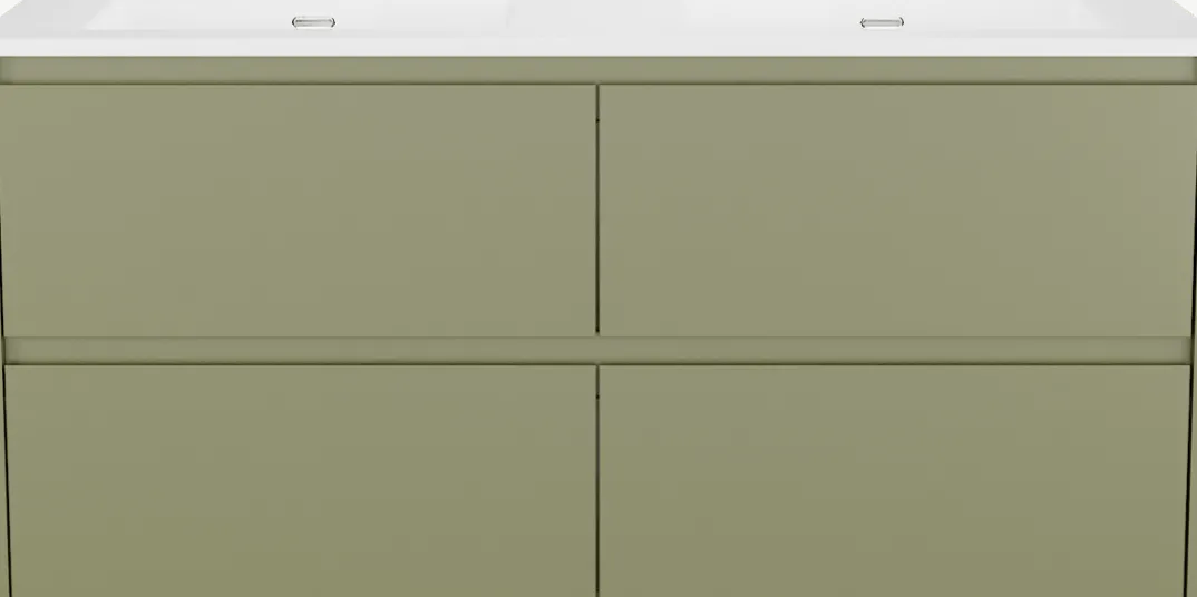 Storke Seda badkamermeubel met Kera wastafel, afvoerpluggen inbegrepen